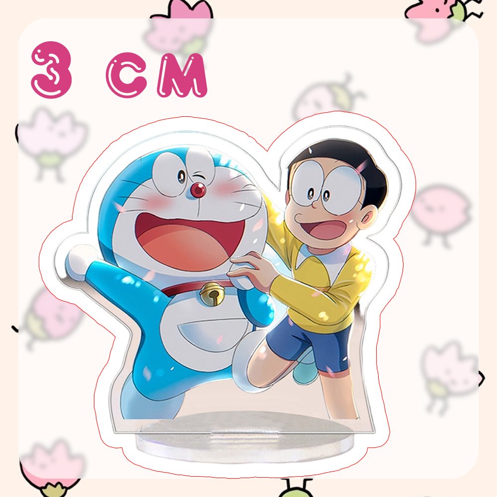 (3CM) Mô hình Standee DOREMON CHÚ MÈO MÁY ĐẾN TỪ TƯƠNG LAI ver THÚ CƯNG BABY in hình anime manga chibi