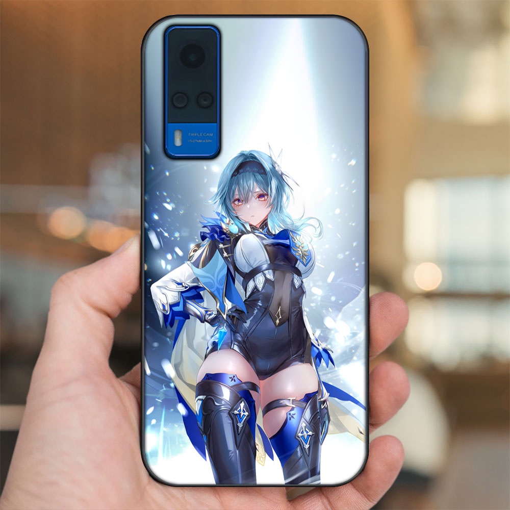 Ốp lưng Vivo Y51 2020, Y53s viền đen in hình Eula Genshin Impact