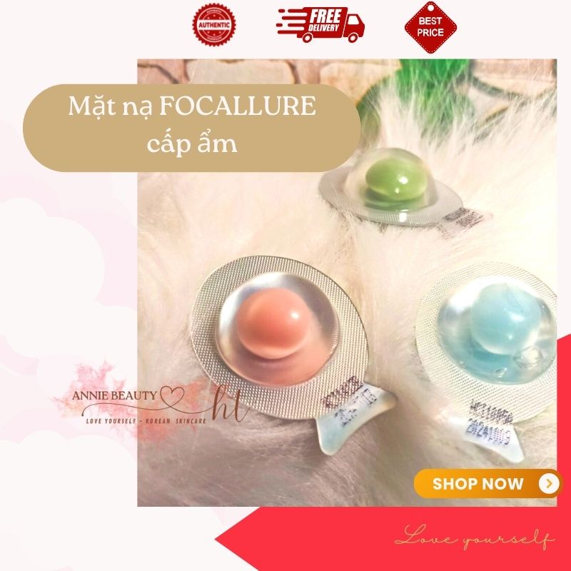 Mặt nạ FOCALLURE 3.8g, mặt nạ nội địa trung dưỡng sáng da, kiềm dầu, dưỡng ẩm sâu, se khít lỗ chân lông và giảm mụn