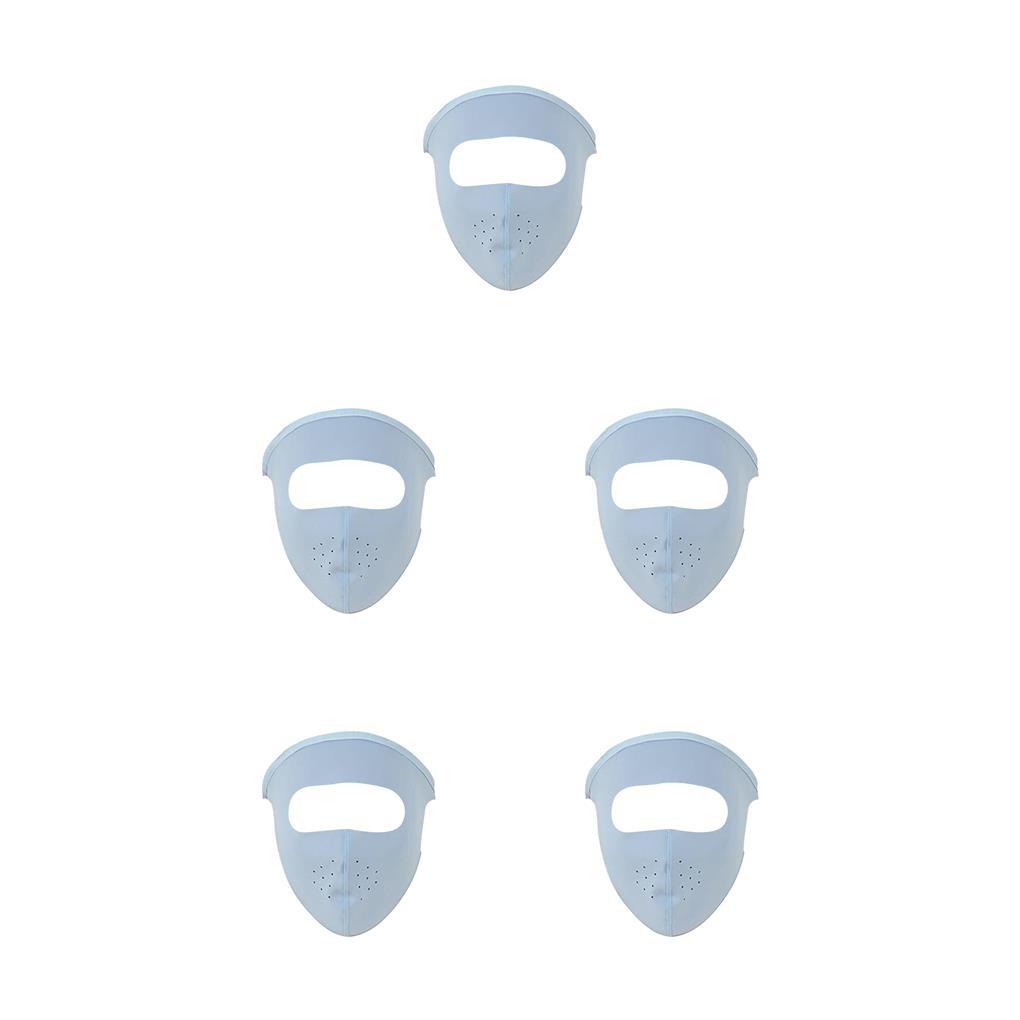 Set 1 / 2 / 3 / 5 Khẩu Trang Cotton Lụa Lạnh Bảo Vệ Toàn Diện Chống Tia UV Chống Bụi