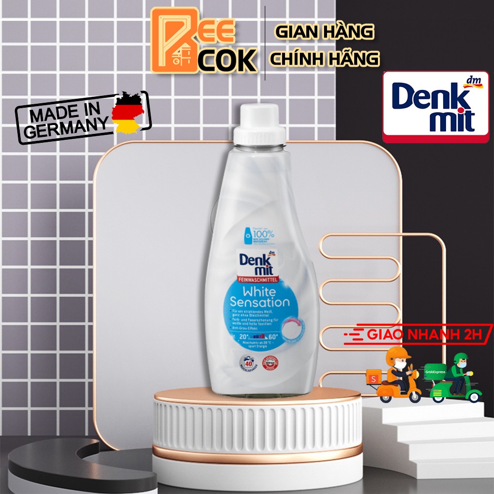 Nước giặt quần áo trắng Denkmit White Sensation 1L