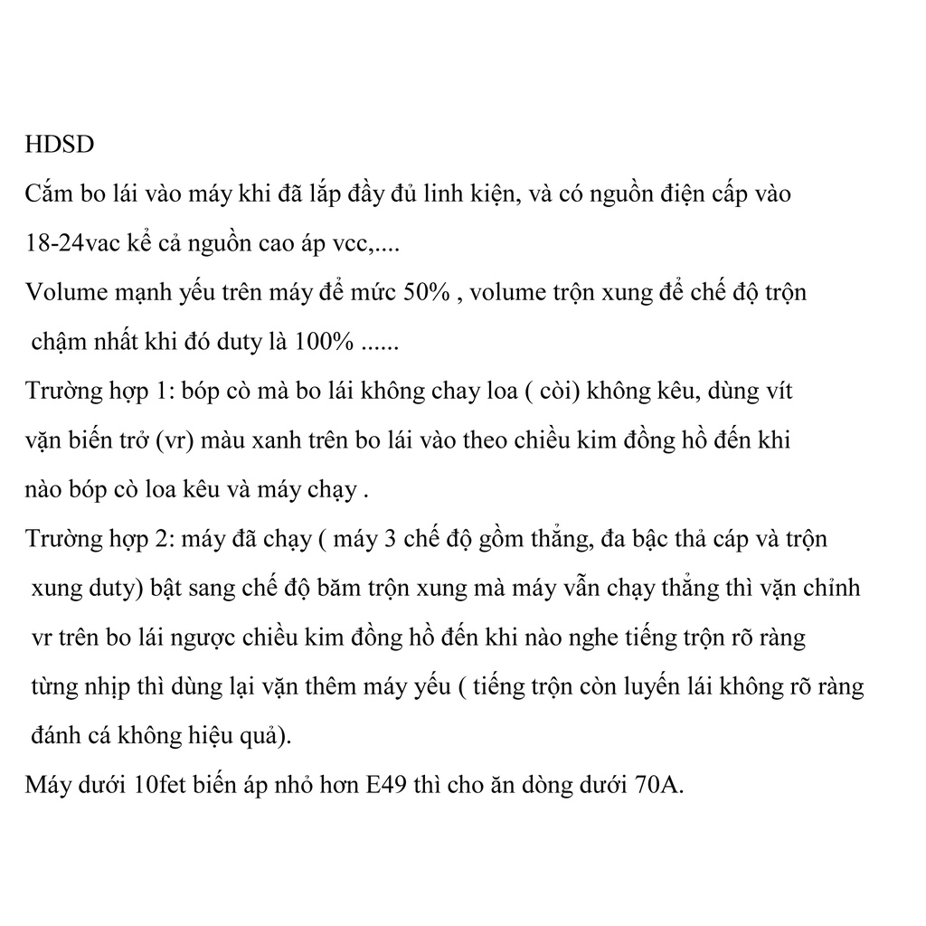 IGBT Auto 3 Chế Độ Trộn 555 - Mạch điều khiển IGBT