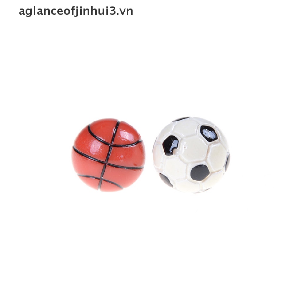 Quả Bóng Đá Và Bóng Rổ Mini Tỉ Lệ 1: 6 / 1: 12 Trang Trí Nhà Búp Bê