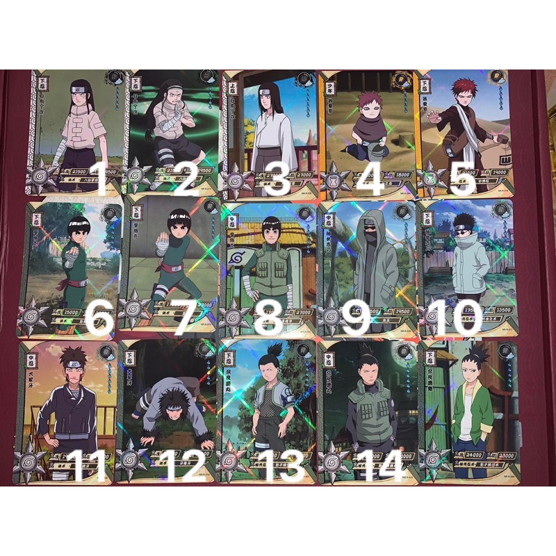 Thẻ card Naruto hãng Kayou