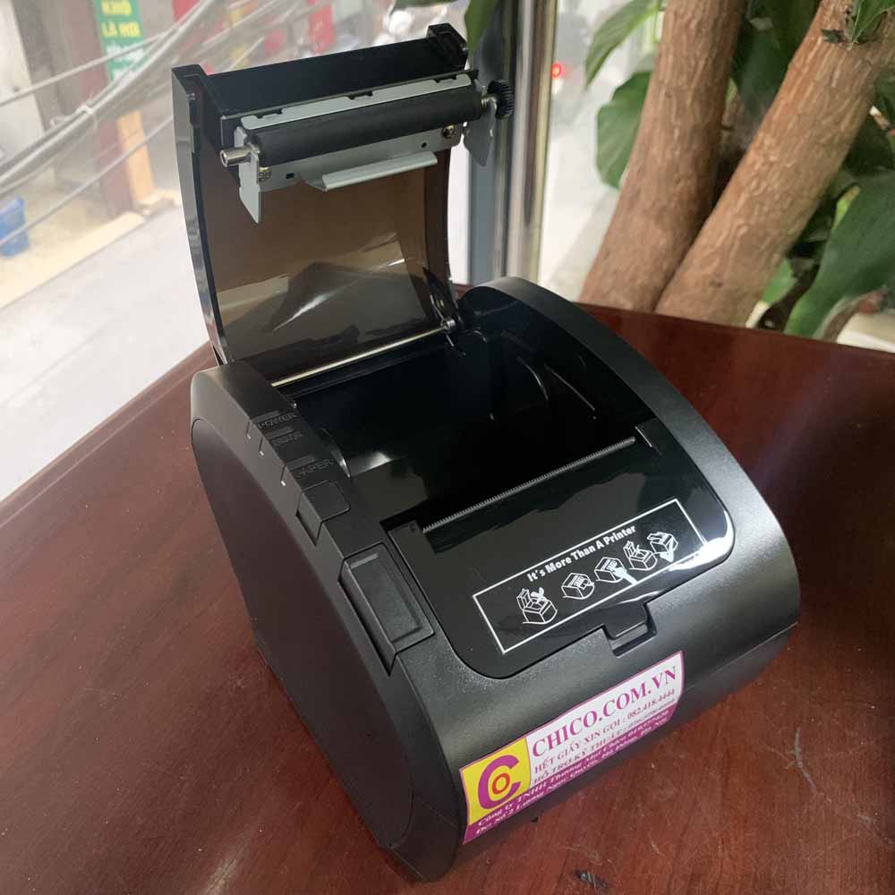 Máy in hóa đơn Zywell ZY305  In máy tính điện thoại qua cổng Lan giá rẻ máy in bill k80 tự động cắt