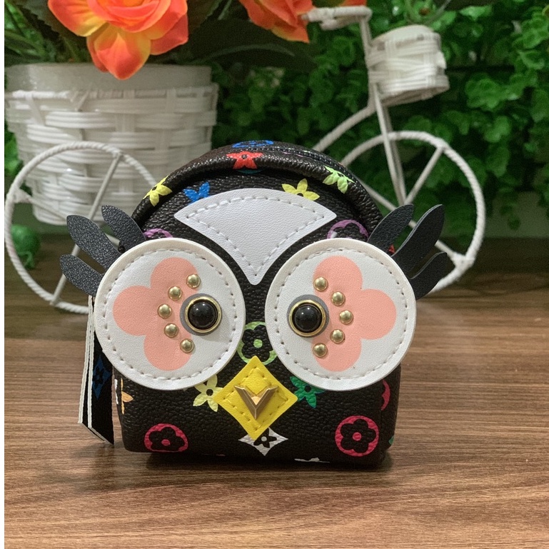 Móc khóa ba lô,đựng tiền hình cú mèo xinh sắn