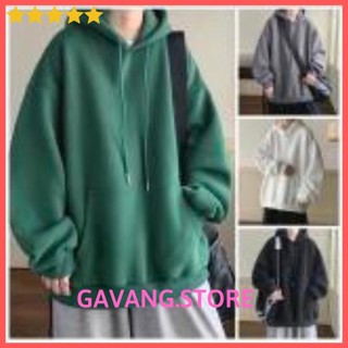 Áo hoodie basic, áo nỉ nam nữ unisex chất bông trơn