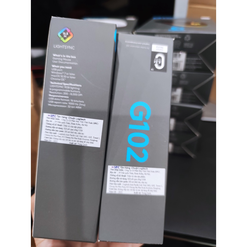 Chuột Logitech G102 LightSync RGB hàng chính hãng