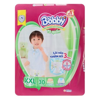[HSD T4-2026] Tã Quần Bobby Size XXL 30 Miếng [15 - 25KG]
