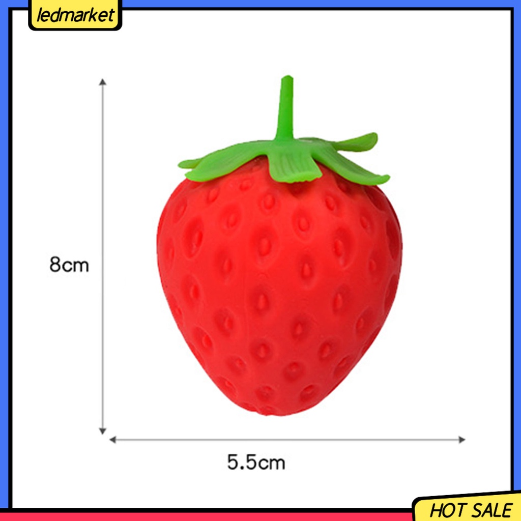 Đồ Chơi Xốp Squishy Giảm Stress Hình Quả Dâu Tây Dễ Thương Cho Bé