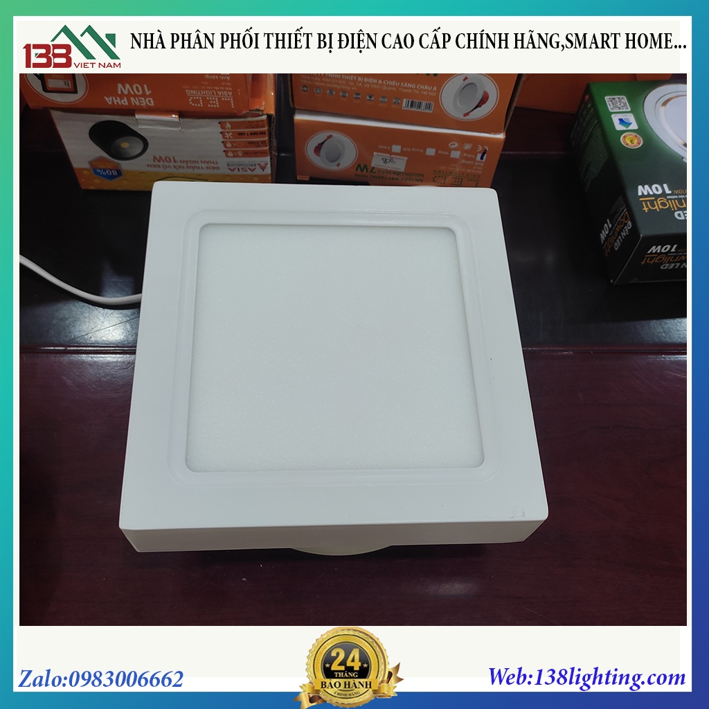 Đèn ốp trần nổi vuông vỏ trắng Asia bảo hành 2 năm.........................................................