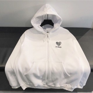 Áo hoodie nỉ khoác tim chữ hàn