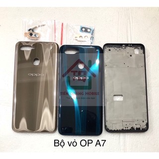 Bộ Vỏ Oppo A7 (gồm vỏ, khung xương, kính cam, nút bấm)