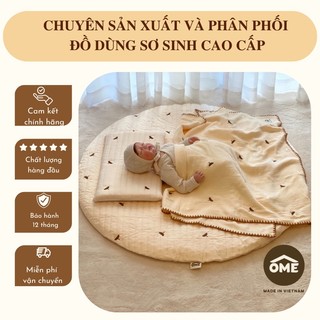 Thảm tròn chần li thêu phong cách Hàn Quốc 100X100cm OME cao cấp