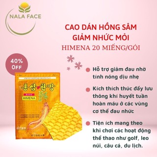 Cao Dán Hồng Sâm Himena (20 miếng)