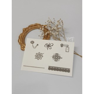 minyi.corner - Giấy ịn stamp các hãng (1 tờ)