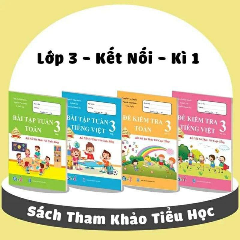 Sách - Combo Đề Kiểm Tra Và Bài Tập Tuần Toán Và Tiếng Việt Lớp 3 - Kết Nối Tri Thức Với Cuộc Sống - Học Kì 1