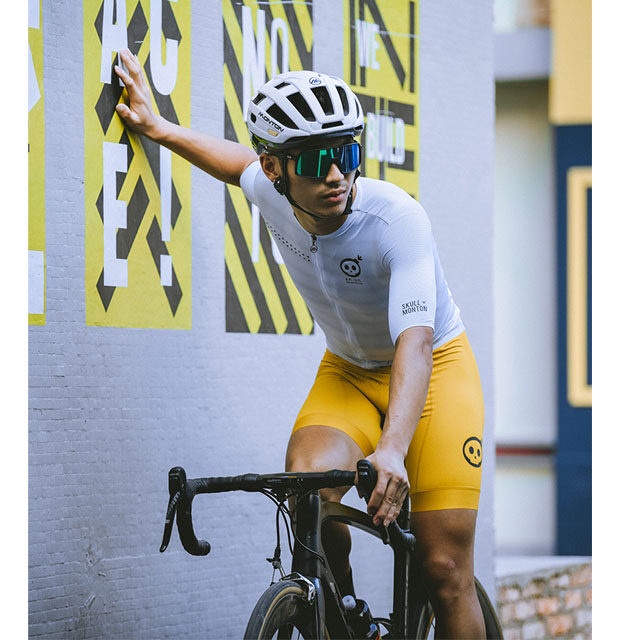 Monton Yếm Quần Đùi Đi Xe Đạp Đầu Lâu 20D PAD