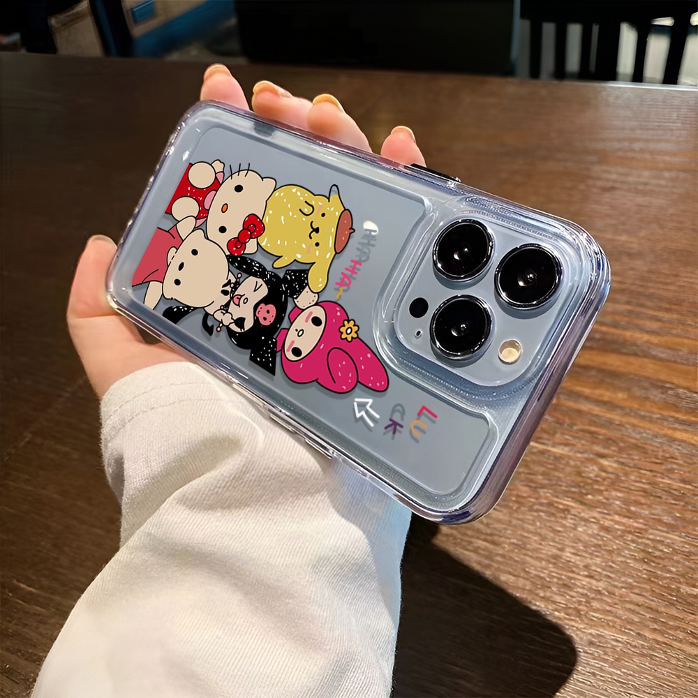 Ốp Điện Thoại Trong Suốt Hình Pachacco Alien Kuromi Cho iphone 14 Pro Max 14 Plus 13 11 12 7Plus X XR XS Max 8 7