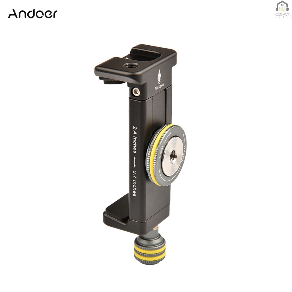 Andoer Giá Đỡ Điện Thoại Ba Chân Tiêu Chuẩn Arca Ren 1 / 4-inch Cho V