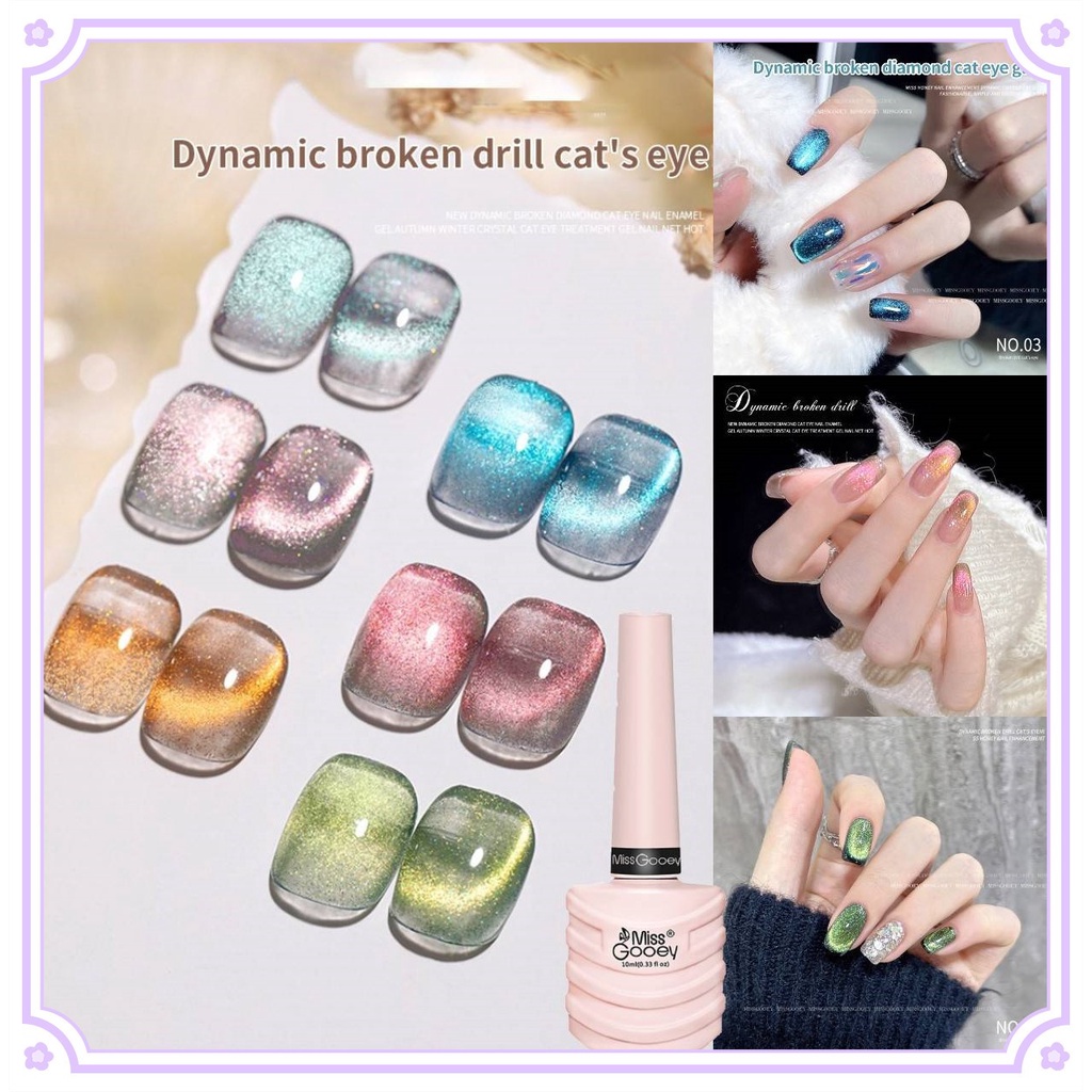Lọ Nước Sơn Móng Gel UV Mắt Mèo Chuyên Nghiệp 10ml 12 Màu Tùy Chọn