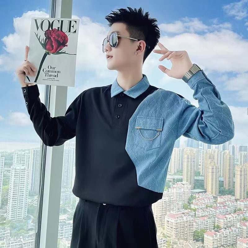 Áo Thun Polo Dáng Ôm Phong Cách Thời Trang Hàn Quốc Cho Nam Giới