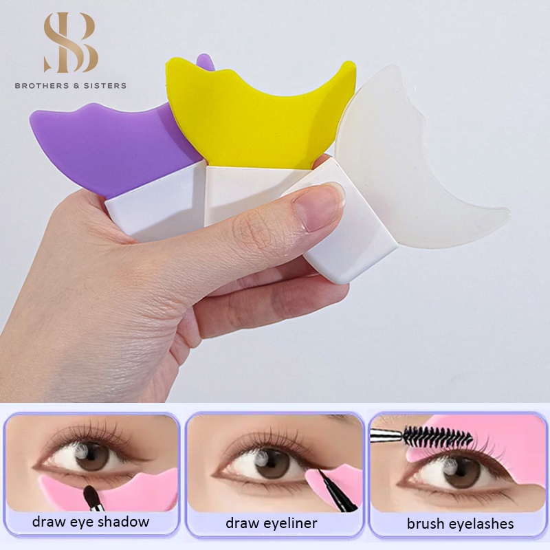 Khuôn Kẻ Mắt / Mascara Hình Chữ Y Bằng Silicon Mềm Có Thể Tái Sử Dụng Cho Người Mới Bắt Đầu