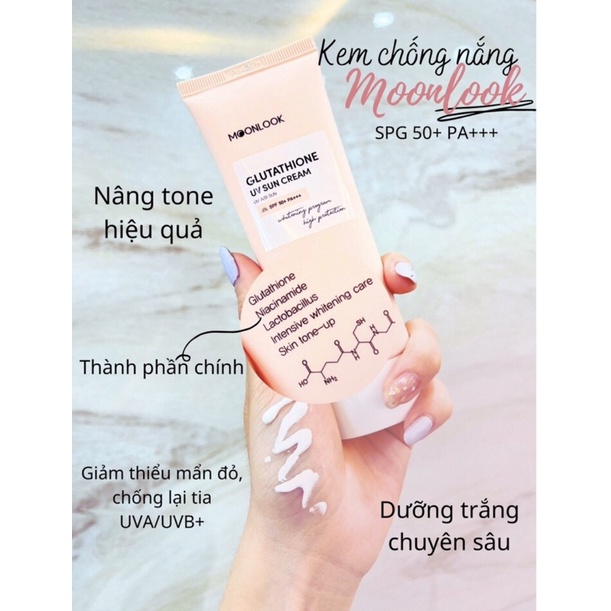 Kem Chống Nắng Trắng Da Moonlook SPA 50+ PA+++ 50g