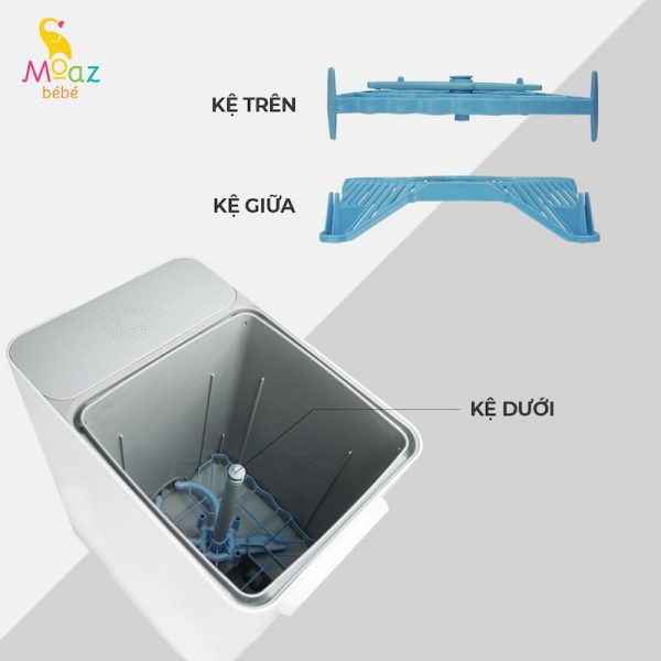 MÁY RỬA BÌNH SỮA, TIỆT TRÙNG VÀ SẤY KHÔ MOAZ BÉBÉ MB – 035