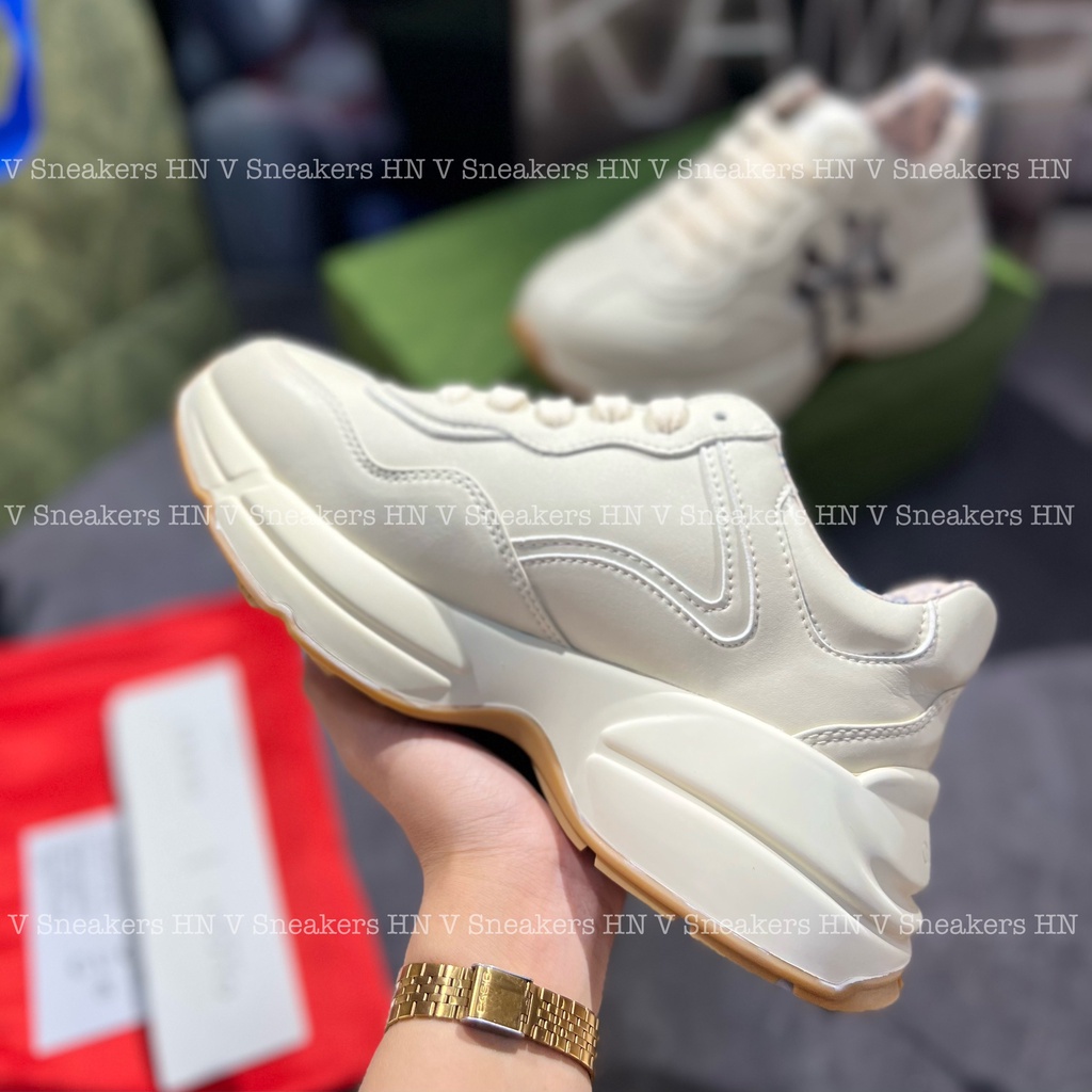 Giày Sneaker Gucci Chunky NY Thời Trang Độn Đế Bản Cao Cấp Full Bill Tag Mac Đầy Đủ Xịn Ảnh Thật Full Box