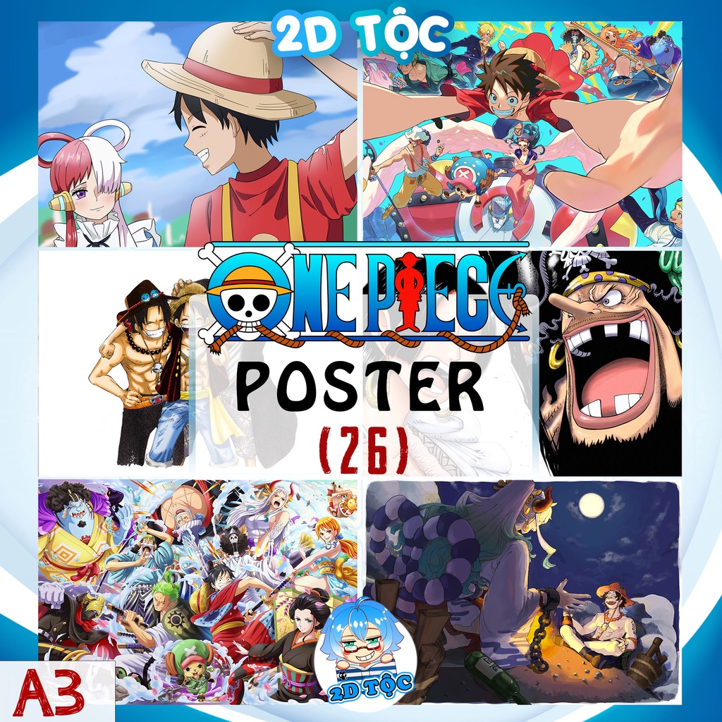 Poster A3 Cao Cấp Treo Tường  Anime Manga One Piece (26) By 2D Tộc Shop
