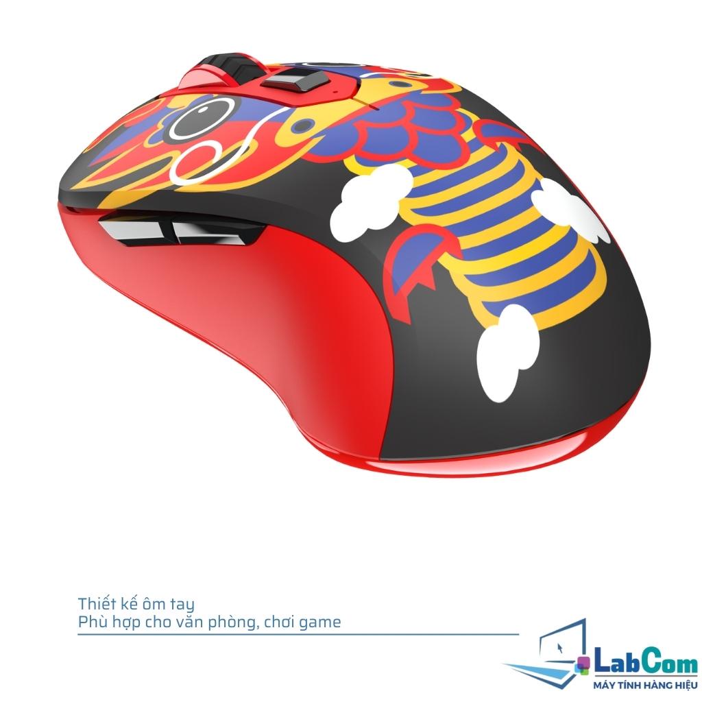 Chuột không dây chính hiệu DAREU LM115G Multi Colors hình thú cưng