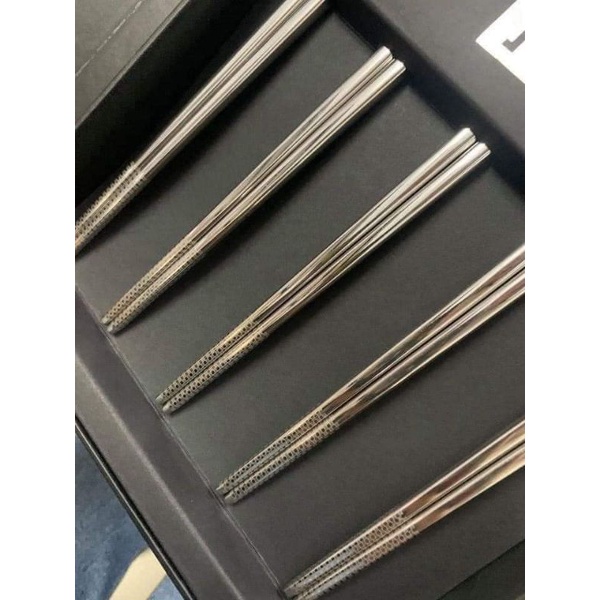 Hộp 5 đôi ĐŨA INOX ĐỨC dễ gắp, không gỉ tiện lợi- HL