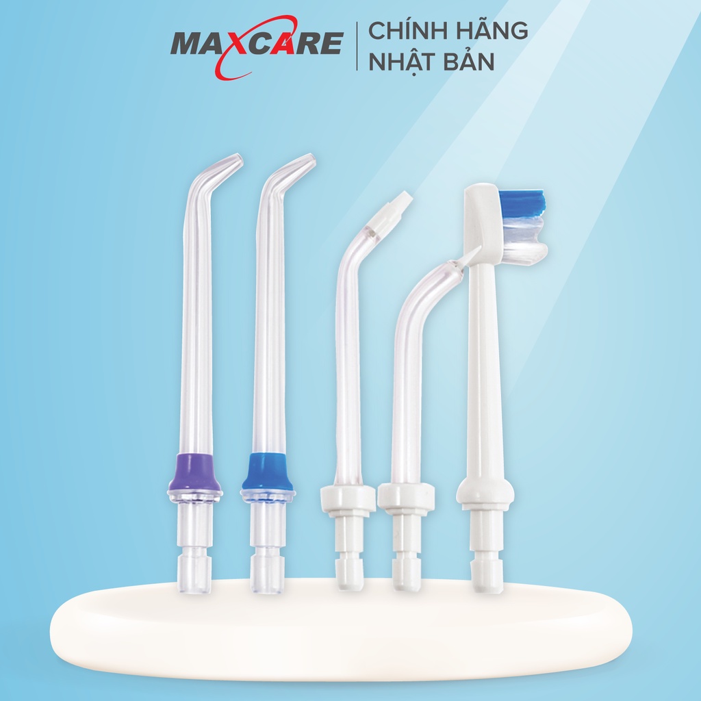 Đầu thay cho máy tăm nước Maxcare Max456S/SE/456Plus/456L (Bộ 01/05/10 đầu thay) hàng chính hãng thương hiệu nhật bản