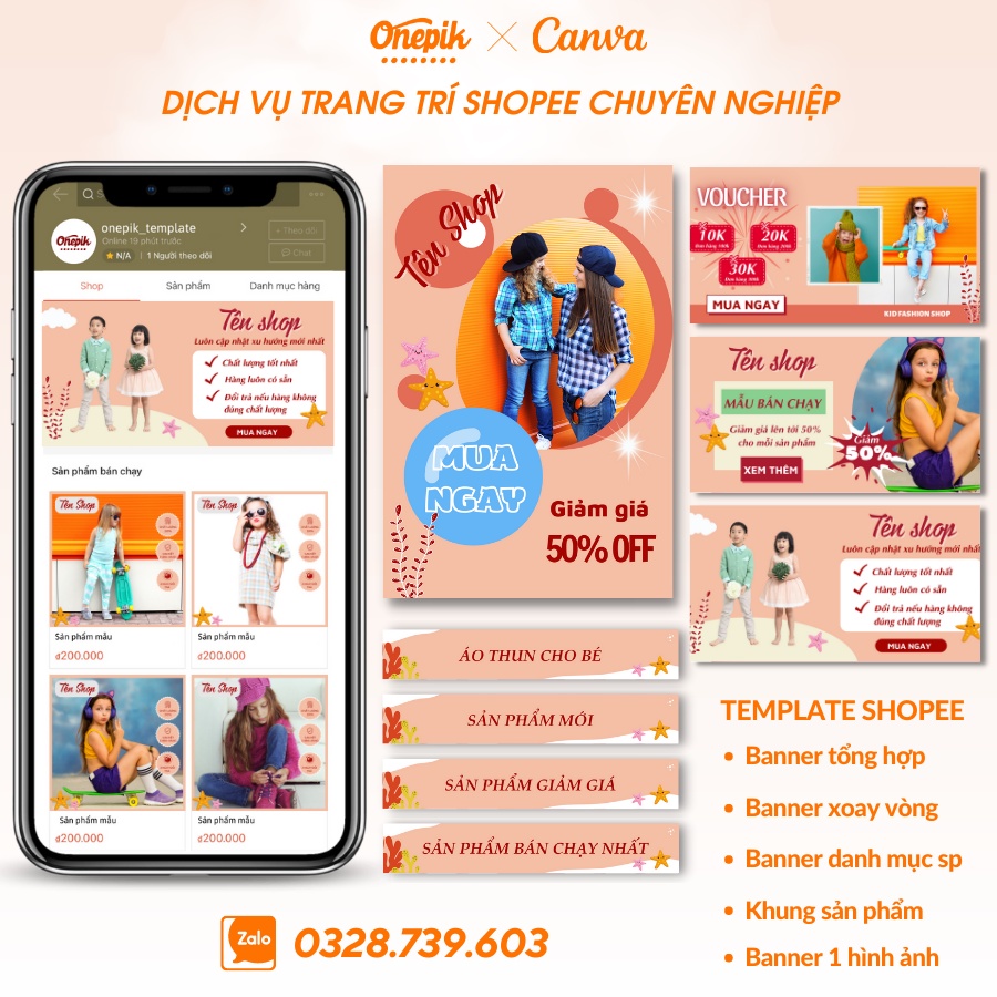 Thời trang trẻ em T2_Onepik template