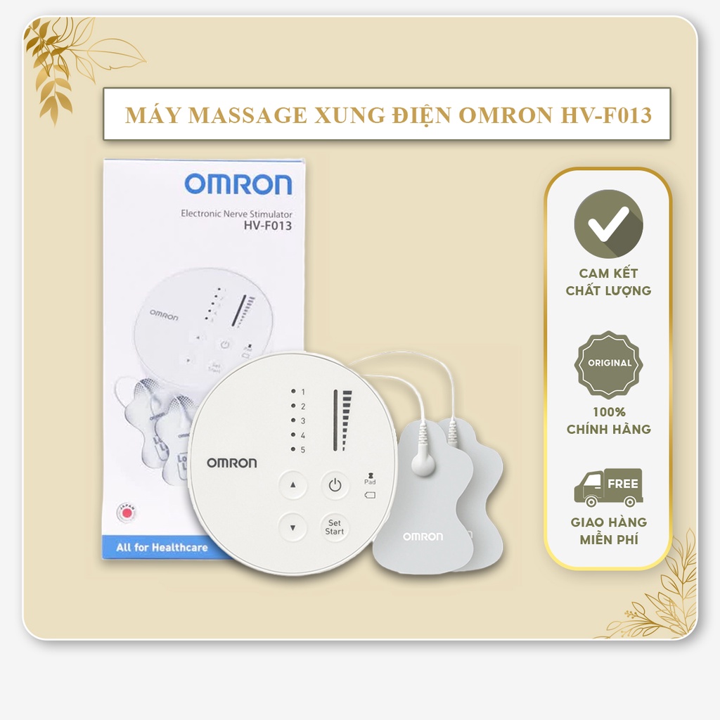 Máy Massage Xung Điện Toàn Thân Omron HV F013 - Hàng chính hãng Nhật Bản - Bảo Hành 12 Tháng