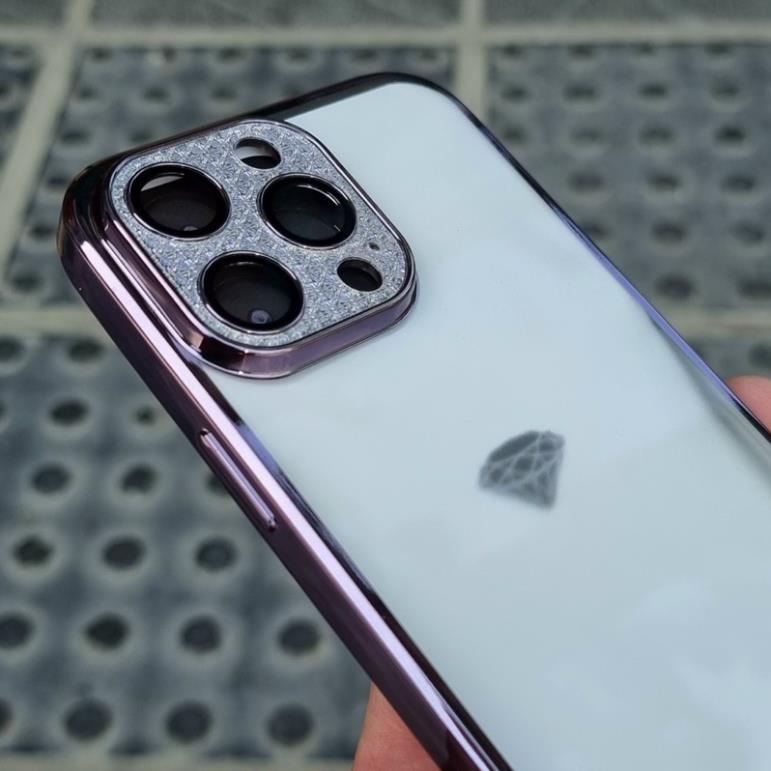Ốp lưng SULADA họa tiết Camera gắn đá cho iPhone 14 Pro Max, 14 Plus, 14 Pro, 14 Lưng cứng nhám viền dẻo màu siêu đẹp