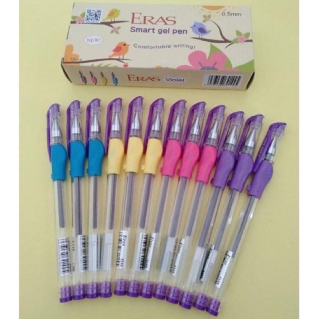 1 hộp 12c bút gel Eras E144 nước định vị chính hãng