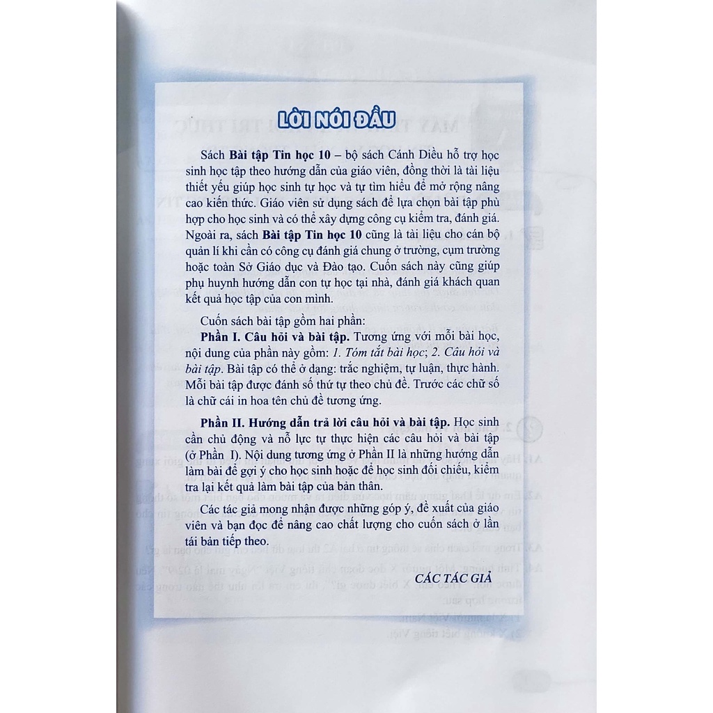 Sách - Bài tâp tin học 10  - bán kèm 1 gọt chì