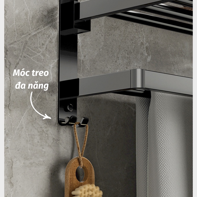 Giá Để Đồ Phòng Tắm, Kệ Nhà Tắm Kệ Để Đồ Phòng Tắm Inox Không Gỉ Moda.H