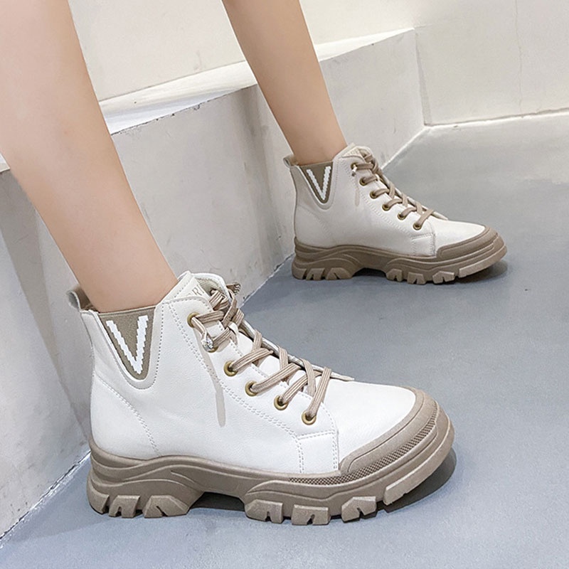 One more shoes Giày Thể Thao Cổ Cao Thời Trang Hàn Cho Nữ