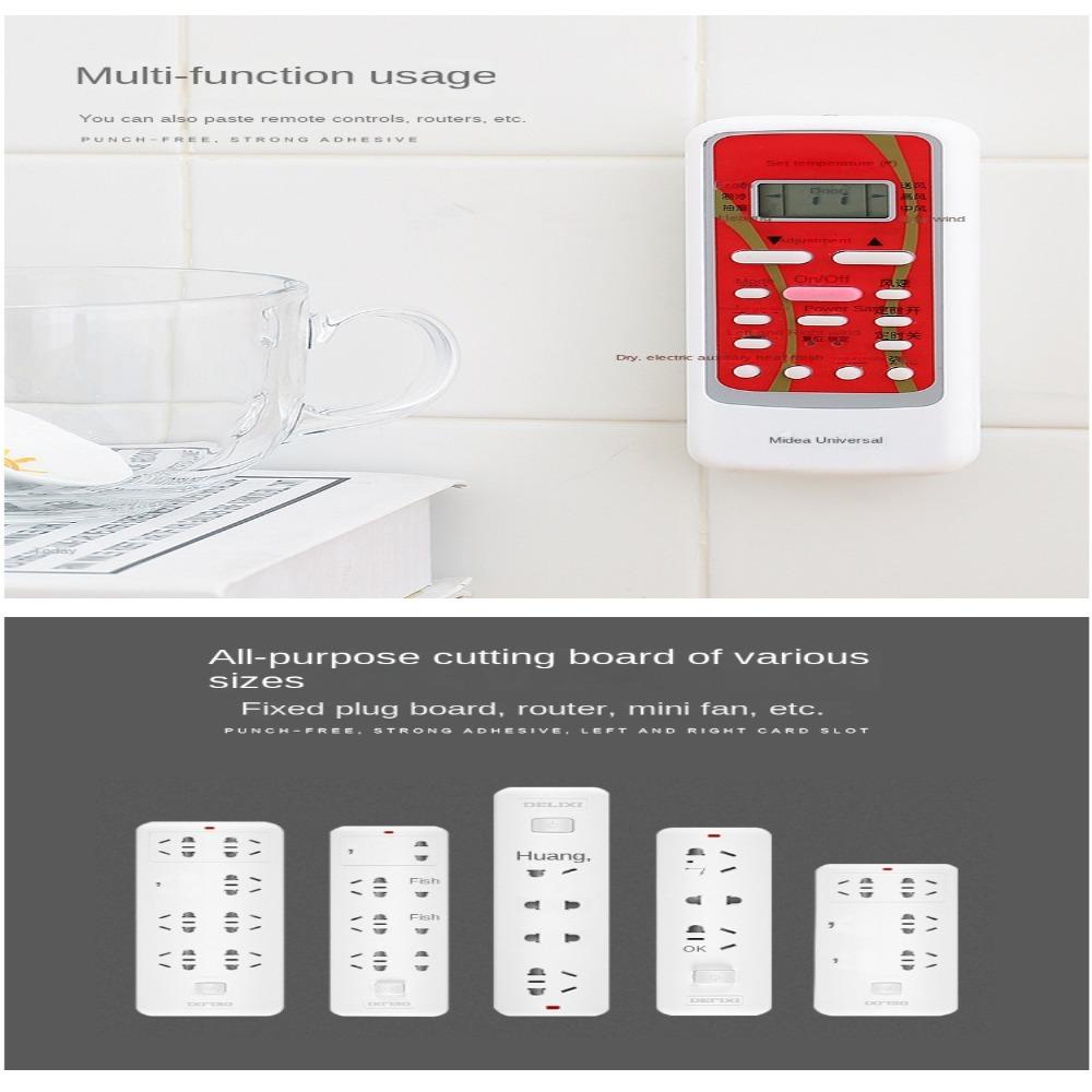 Bộ 5 Giá Đỡ Cố Định Ổ Cắm Điện Gắn Tường Không Cần Đục Lỗ Có Thể Tháo Rời
