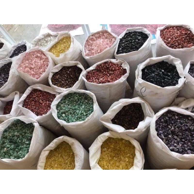 Đá thạch anh vụn ngũ sắc 2kg
