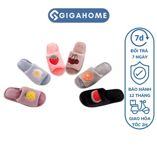 Dép Lông Đi Trong Nhà GIGAHOME Hình Hoa Quả Loại 1 Cho Nữ, Đầy Đủ Size 8939