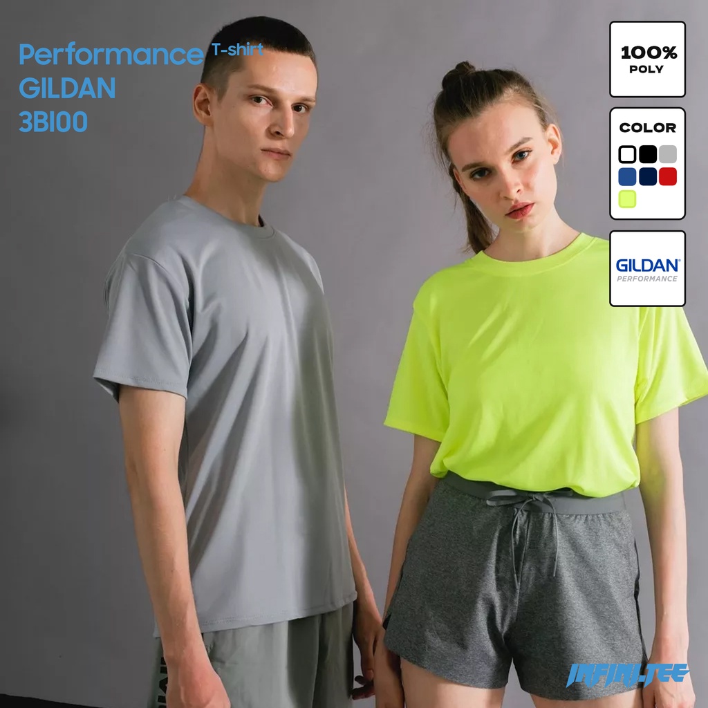 Áo thun INFINITEE thể thao Gildan 3BI00 - PERFORMANCE ADULT T-SHIRT