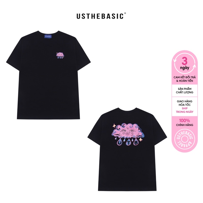 Usthebasic - UTB Logo Rainy Printed Back Tshirt