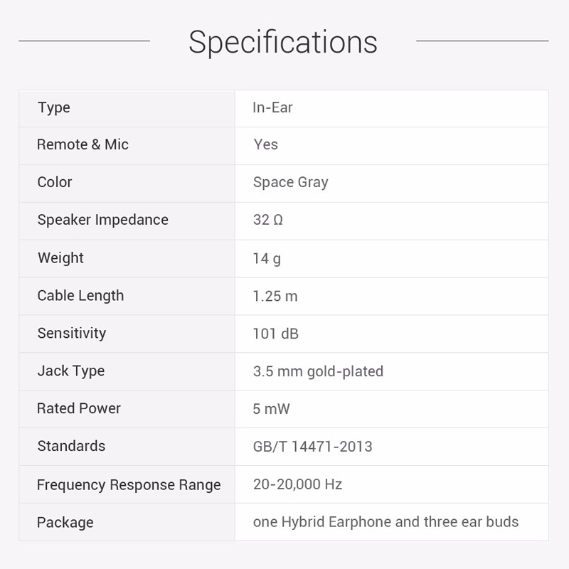Tai Nghe Nhét Tai Xiaomi Hybrid Pro Chất Lượng Cao