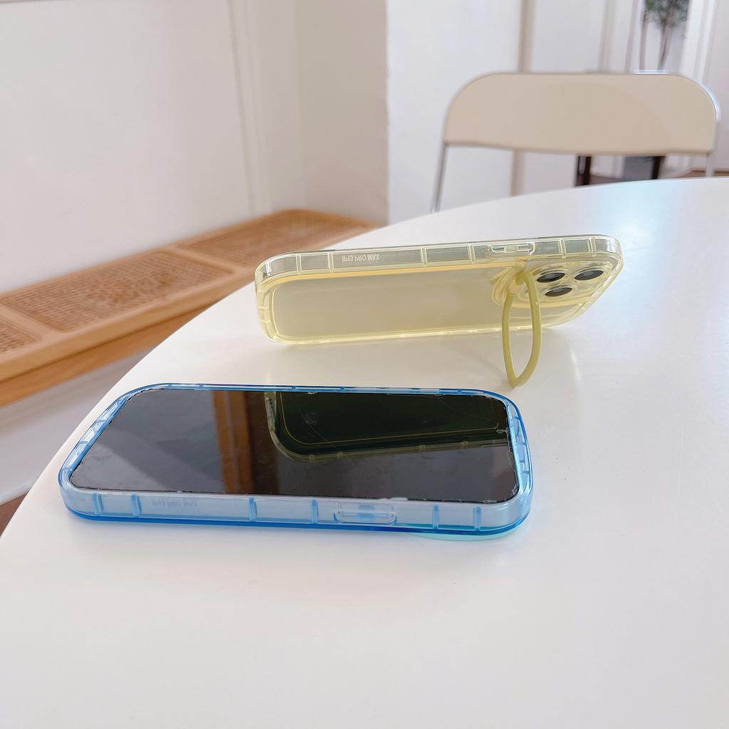 Ốp Điện Thoại Trong Suốt Có Túi Khí Ẩn Và Giá Đỡ Cho IPhone 14promax 14 13promax 13 12 11