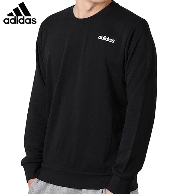 Áo Sweater Thể Thao Adidas DU0395 Cổ Tròn Màu Đen Chính Hãng 100% Cho Nam