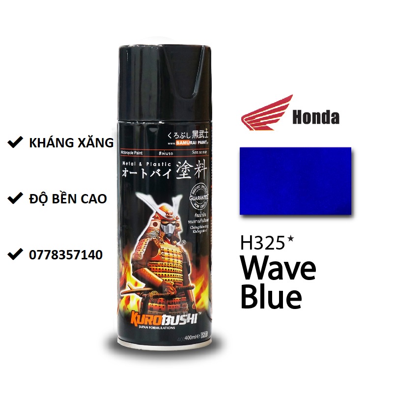 H325 Sơn xịt Samurai MÀU XANH DƯƠNG WAVE